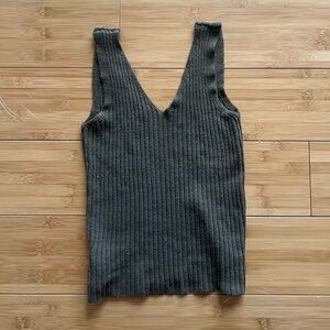 Brandy Melville Knit Brown Tank Top